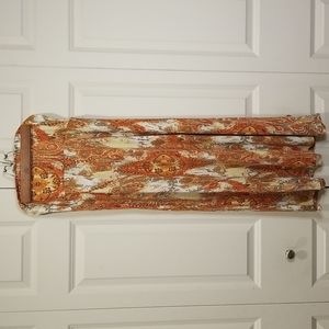 SOLID brand Maxi Skirt Orange Gold